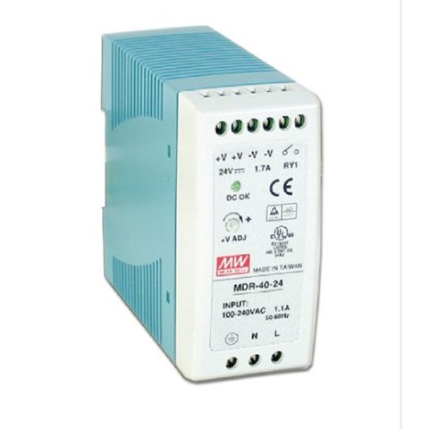 Power supply, switched, NDR-120-12, 12VDC, 120W, 10A