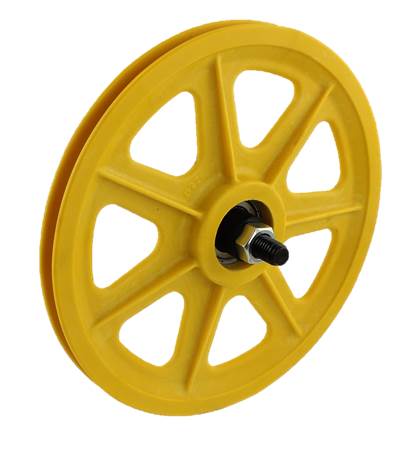 Hissmekano - Tension weight pulley in plastic type 2, d=200mm